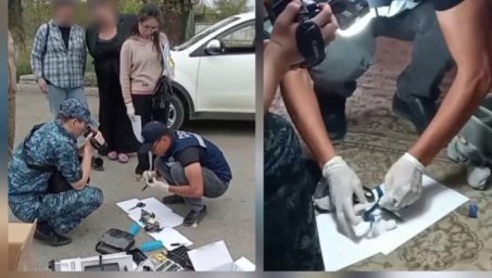 Полиция тұрғыннан синтетикалық есірткі тәркіледі