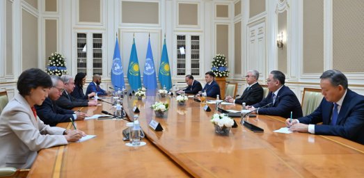 ​Мемлекет басшысы БҰҰ Бас хатшысы Антониу Гутерришпен келіссөз жүргізді