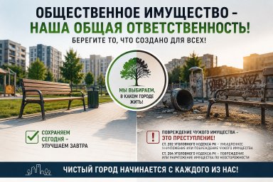 ​Бережное отношение к общественному имуществу &mdash; общая ответственность