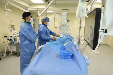 ​Ангиограф арқылы облыс дәрігерлері инсульттің алдын алуда