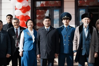 РЕСПУБЛИКА КҮНІ ҚАРСАҢЫНДА ҚАРАЖАЛДА №5 МЕКТЕПТІҢ ЖАҢА ҒИМАРАТЫ АШЫЛДЫ