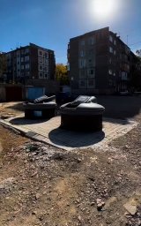 ​Жезқазған қаласында жер асты контейнерлерін орнату жұмыстары жалғасуда